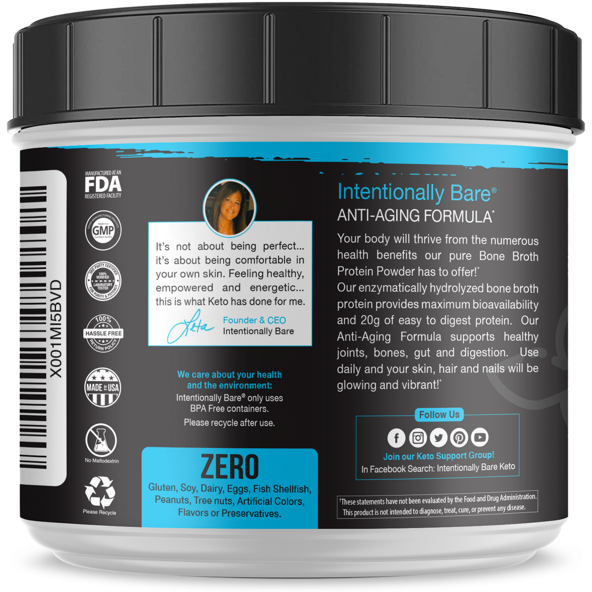 Bone Broth Powder Intentionally Bare