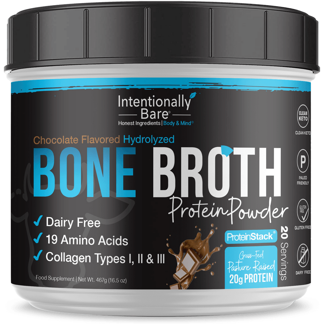 Chocolate bone broth powder