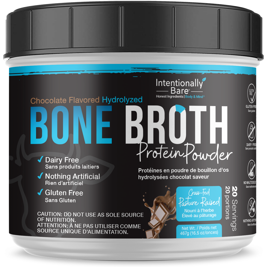 Chocolate bone broth powder