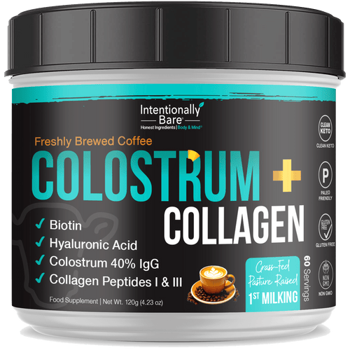 Colostrum and Collagen Powder - Coffee Flavor - 60 Servings