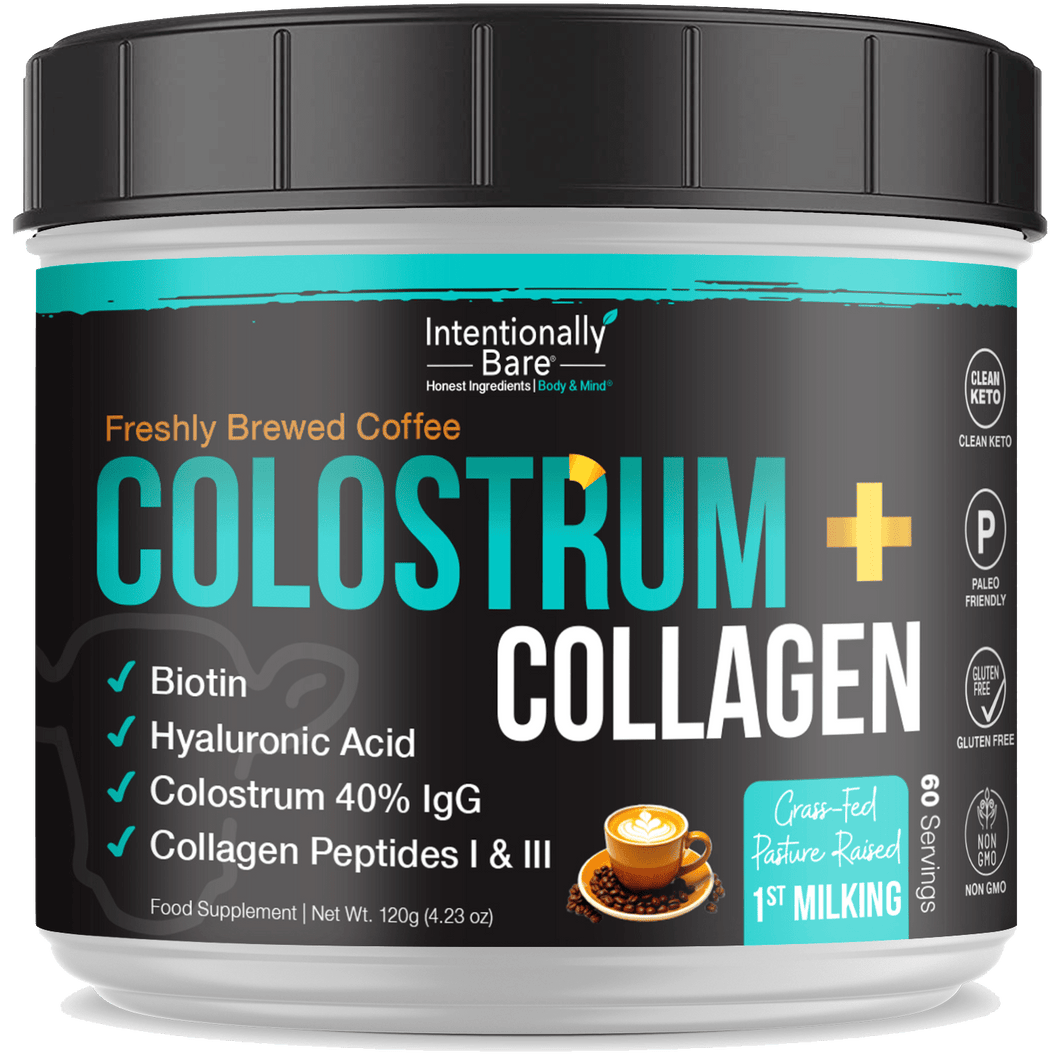 Colostrum and Collagen Powder - Coffee Flavor - 60 Servings
