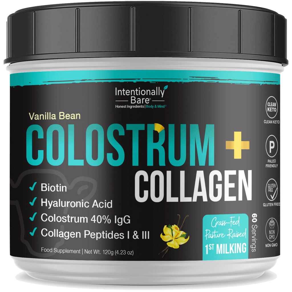 Colostrum and Collagen Powder - Vanilla Flavor - 60 Servings