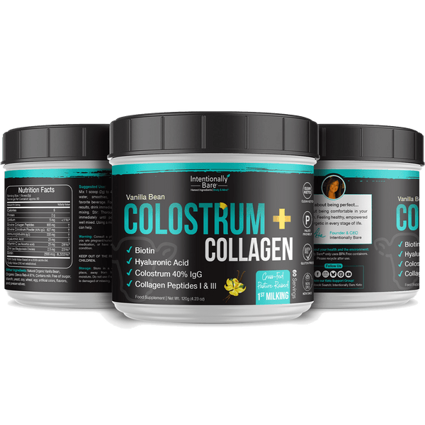 Colostrum and Collagen Powder - Vanilla Flavor - 60 Servings ...