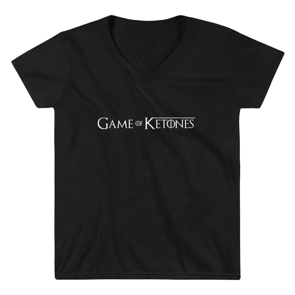 Women's Casual V-Neck Shirt - Game of Ketones