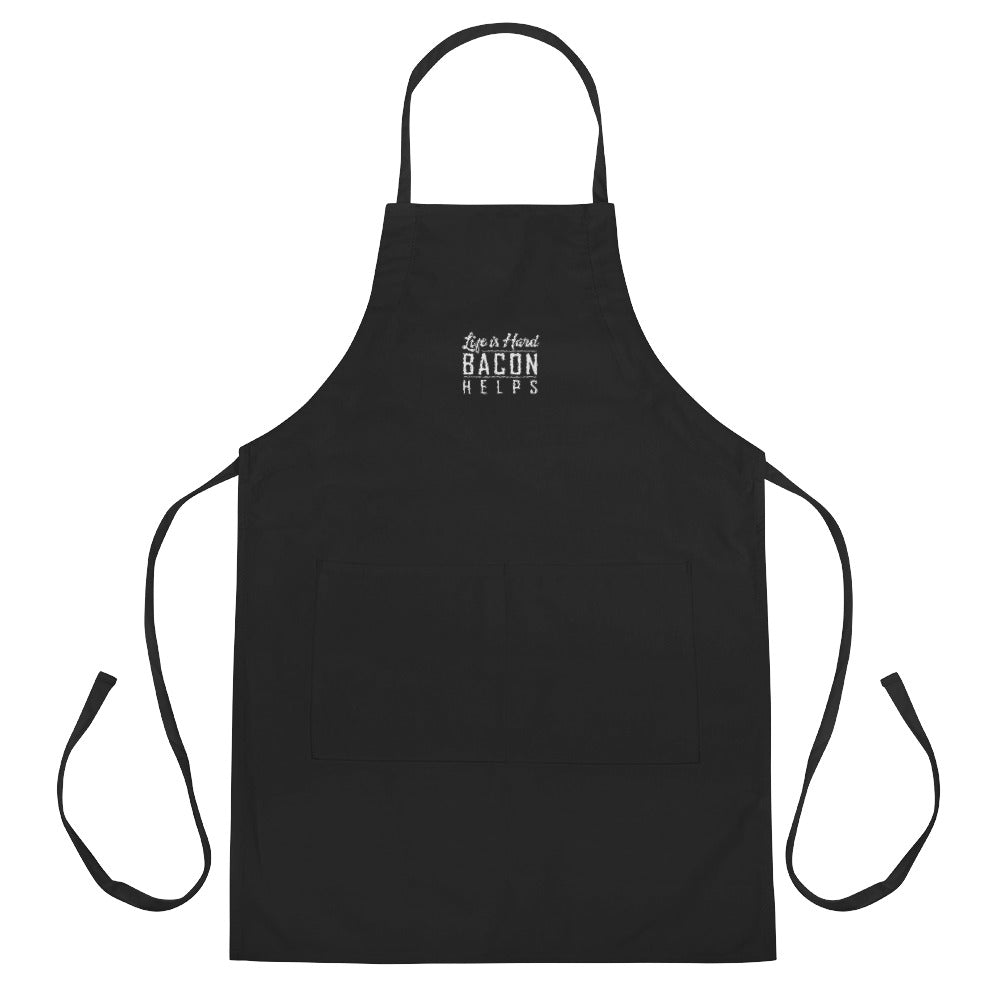 Embroidered Apron - Bacon Helps