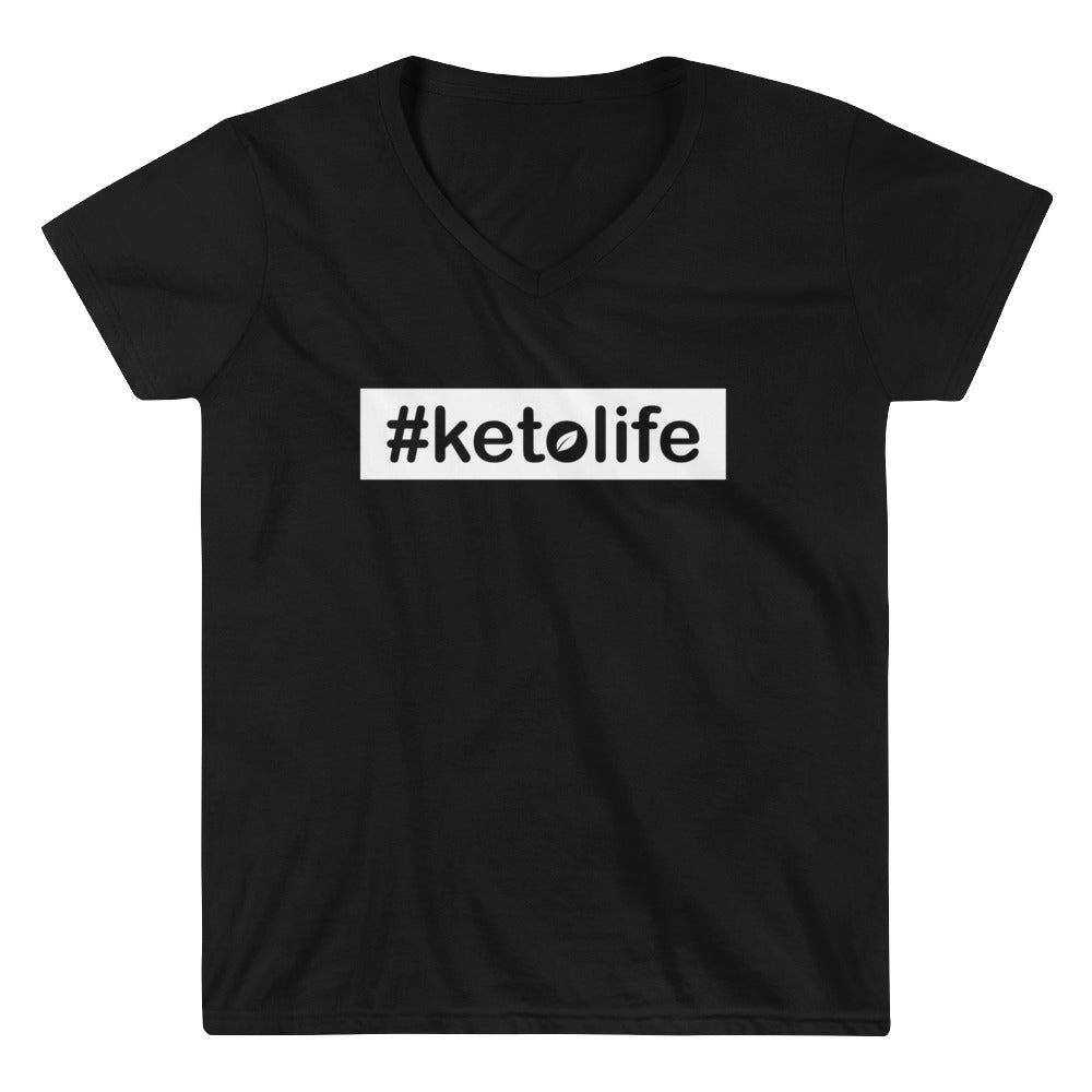 Women's Casual V-Neck Shirt - #ketolife