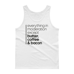 Unisex Tank top - Butter coffee and bacon