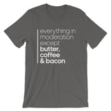 Short-Sleeve Unisex T-Shirt - Butter coffee and bacon