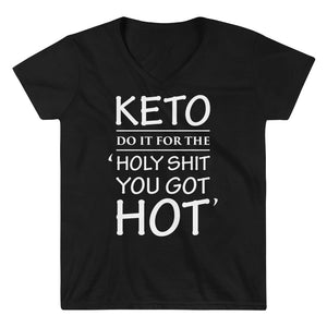 Women's Casual V-Neck Shirt - Keto hot