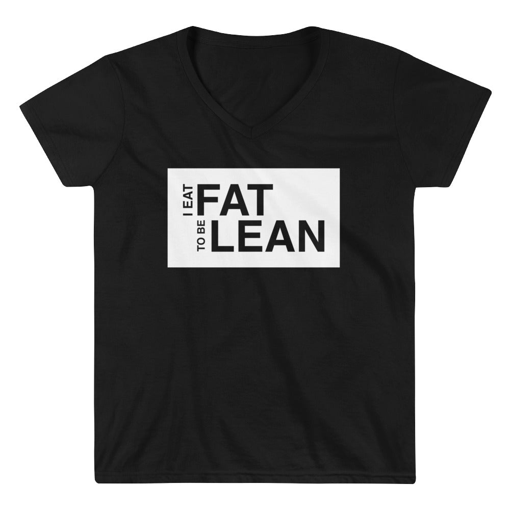 Women's Casual V-Neck Shirt - Fat lean