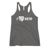 Women's Racerback Tank - I Love Keto