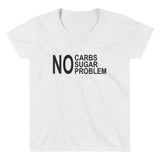 Women's Casual V-Neck Shirt - No Problem