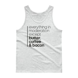 Unisex Tank top - Butter coffee and bacon