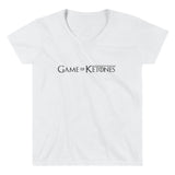 Women's Casual V-Neck Shirt - Game of Ketones